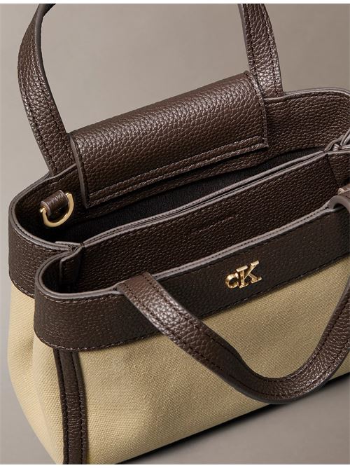 ck canvas mini tote crossbody CALVIN KLEIN | LV04F3504GXSJ